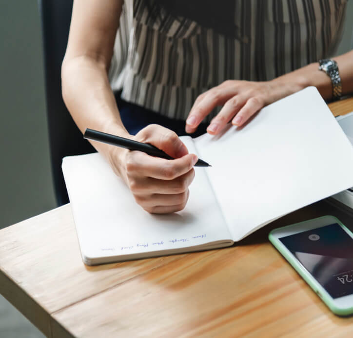 woman writing